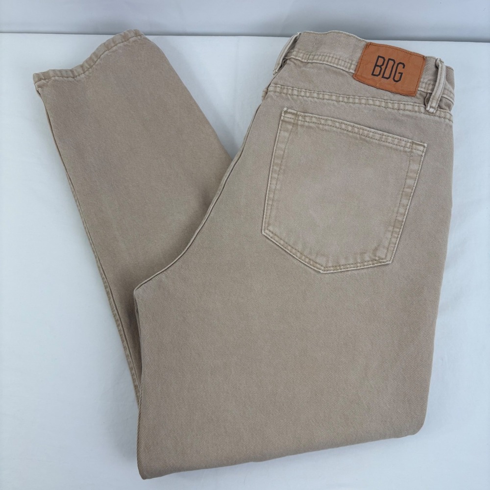 BDG‎ Urban Outfitters Dad Slim Tapered Fit Cotton Tan Jeans Mens 36x32 (37x28)